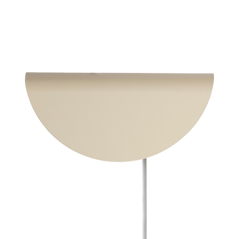 Steel Plug-in Flush Mounted Sconce, Beige
