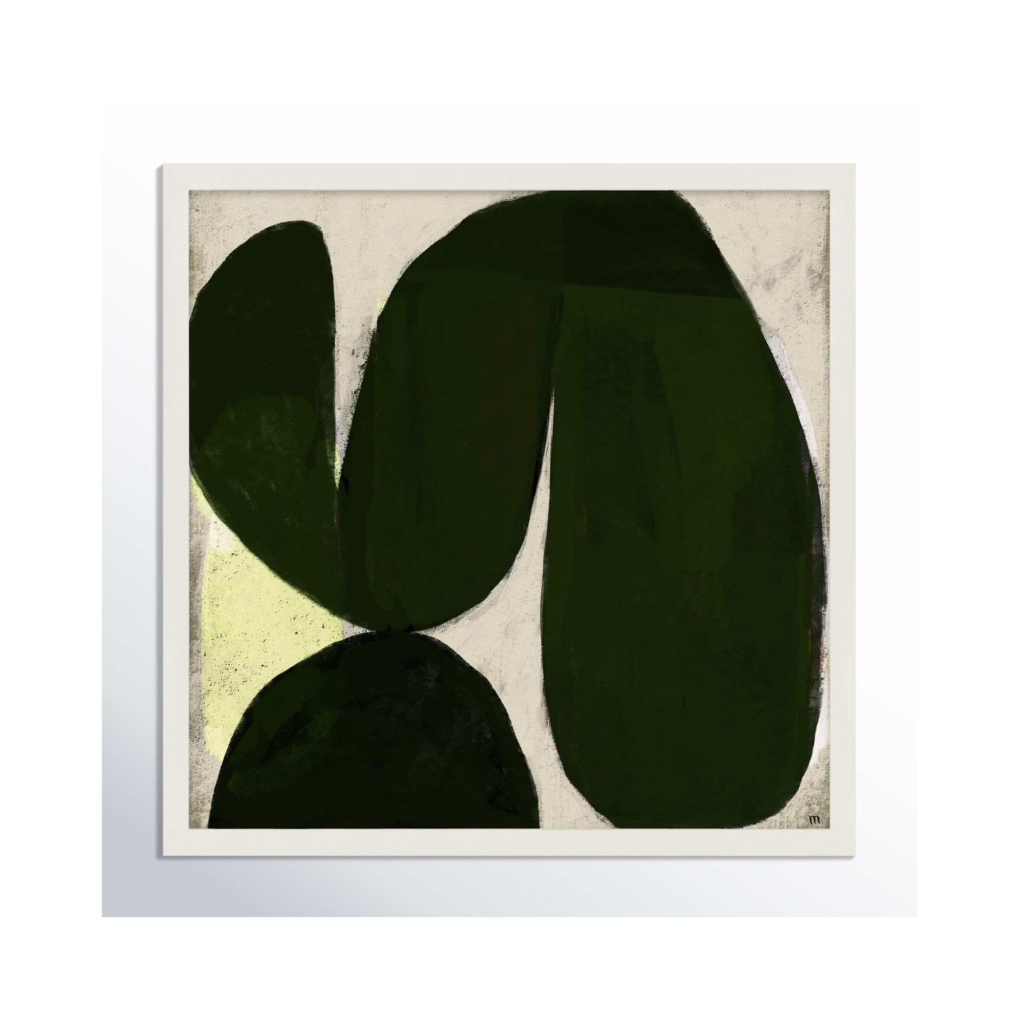 Succulent 7 by StudioM, White, 16" H x 16" W x 1.25" D