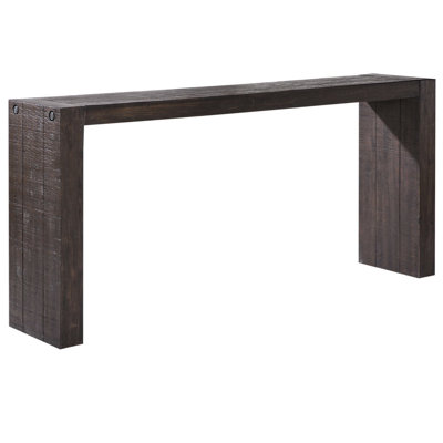 Solid Wood Console Table - Smoke Finish 64"w Balcony