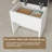 46’’ L Large Modern Style Makeup Vanity Desk With Mirror, LED Lights And Power Outlet, 11-Drawer Vanity Set With Stool-563995458