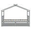 Lit simple en bois avec tiroirs, gris-158146748-158146749
