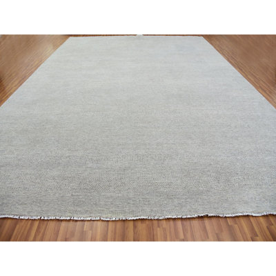 Zymire One-of-a-Kind 14' X 18'3" New Age Wool Area Rug Gray
