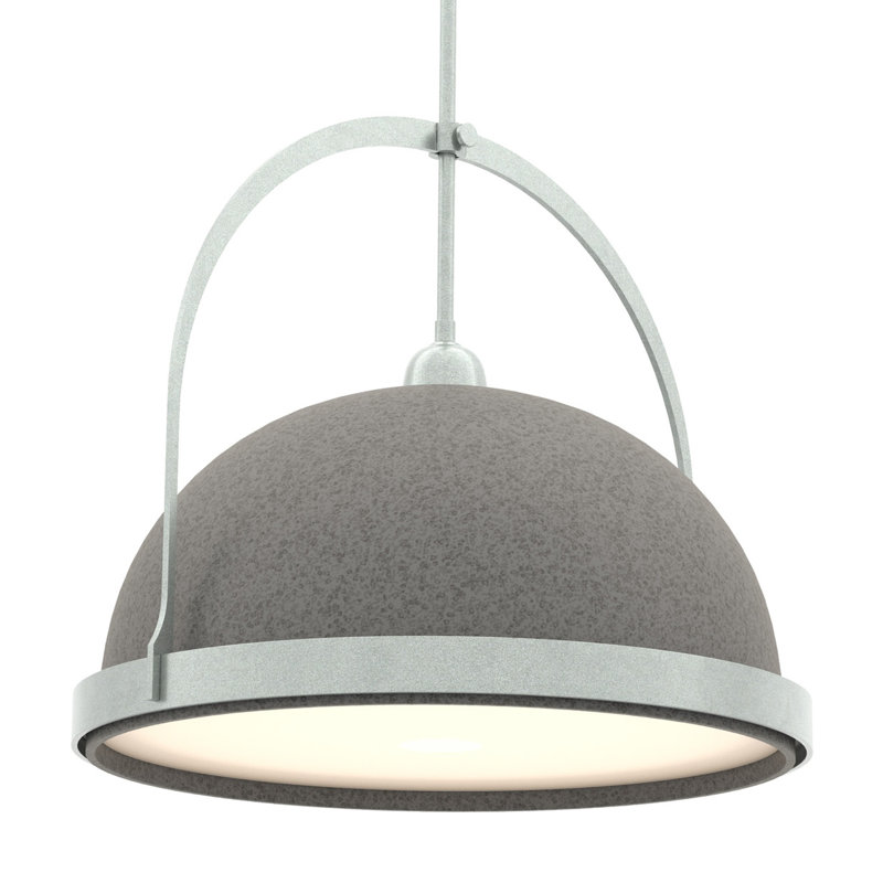 Atlas 1 - Light Single Dome Pendant, Vintage Platinum, 22.3" - 67.3", Oil Rubbed Bronze