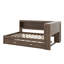 Lit de jour avec tablettes de rangement, USB, DEL et lit gigogne-1855126636