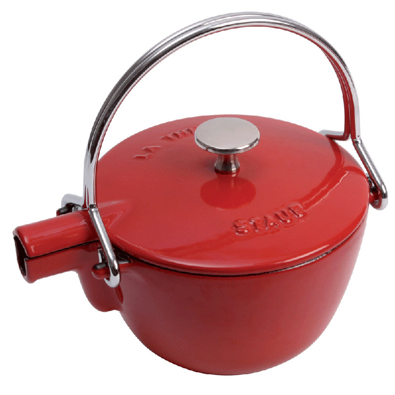 Bouilloire ronde en fonte 1,22 pte Staub, Cerisier
