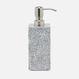 CALLAS, Silver/White, Soap Pump, Square Straight, Lacquered Eggshell.