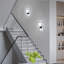 Simple 27cm Square Aluminum Wall Lamp Black