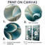 Bleu, blanc, fleurs de dahlia I - grand art mural dahlia 2 pièces-556832385-556832386-556832391