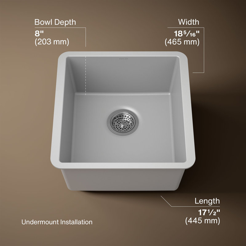 Billings 17-1/2" undermount bar sink