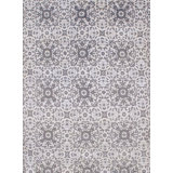 Floral Area Rug in Gray