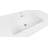 MEBO 19.7'' White Reinforced Acrylic Rectangular Bathroom Sink with Faucet and Overflow