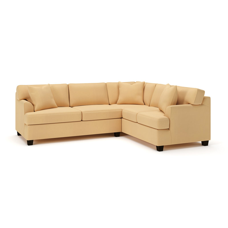 Canapé modulaire Conradina, Bayou toile rayon de soleil, Orienté à droite