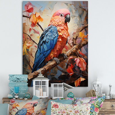 «Parrots Sunset Serenade Euphoria», reproduction sur toile