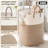 Large Cotton Rope Laundry Basket With Handwoven Design, Breathable And Collapsible Storage Hamper For Clothes, Toys, And Blankets