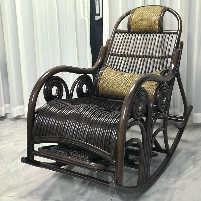 Chaise berçante Superior, Brun foncé