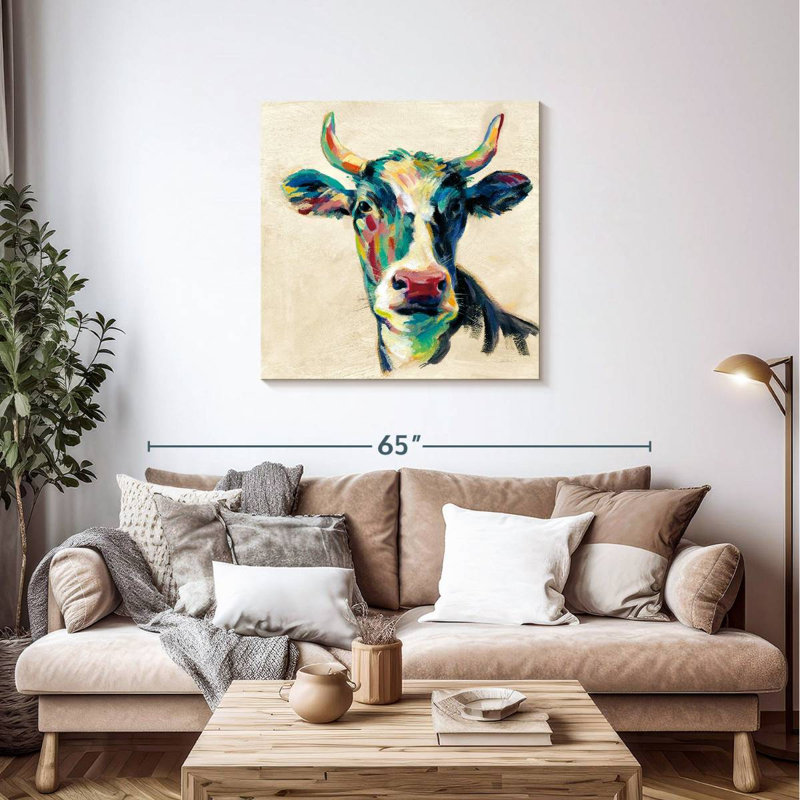 Crowle Expressionistic Cow III, 36" H x 36" W