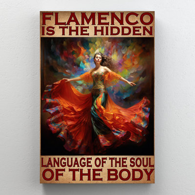 Flamenco Is The Hidden Langage sur toile