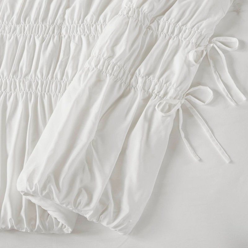 2PCS Twin/Twin XL Comforter Set, White