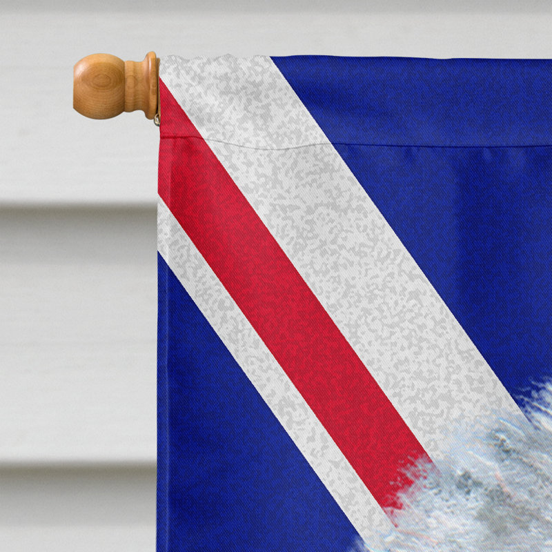 40 x 28 po en polyester britannique 2 faces english union jack drapeau maison, Berger anglais