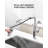 Single Handle Kitchen Faucet with Accessories-98547035