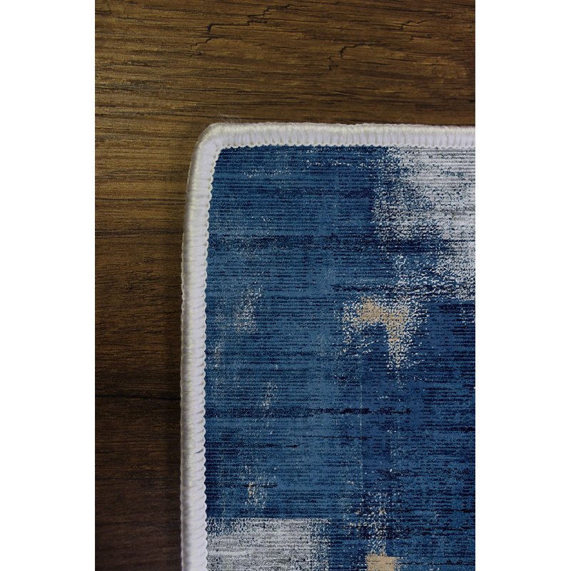 Eco-Friendly Area Rug, Grey, 5.9 x 9.2 Feet | 100% Polyester, 650 g/m², 0.2 in Pile Height | Antibacterial, Non-Slip PVC Dot Underside, Machine Washable, Perfect for Living Room & Bedroom Décor