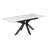 Beatrice 160-200 White Gloss Extending Dining Table Set-1379591016