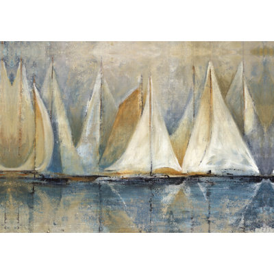 Sailboats 2 - Wrapped Canvas Painting