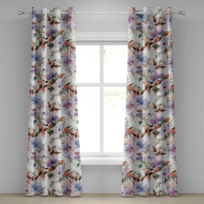 Lomonaco Semi Sheer Curtain Pair