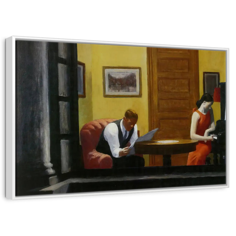 Room In New York, Floating Frame White, 43" X 29"
