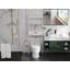 Armoire de rangement au-dessus de la toilette blanche avec un tiroir et 2 tablettes
