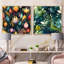 Hardcastle - Ensemble de 2 collages carrés botaniques abstraits-101846460-101846459
