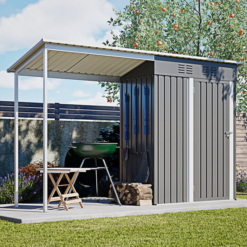 Remise de jardin toutes saisons 2 en 1 avec pergola ouverte