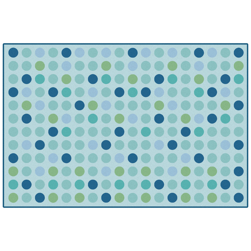 Tapis en nylon touffeté lavable Retro Microdots, Rectangle 3 pi x 4 pi 6 po