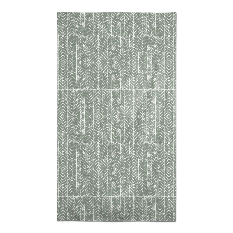 Nappe à chevrons, Vert