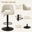 Tabouret de bar rotatif à hauteur ajustable 24 à 32 po-1225316022