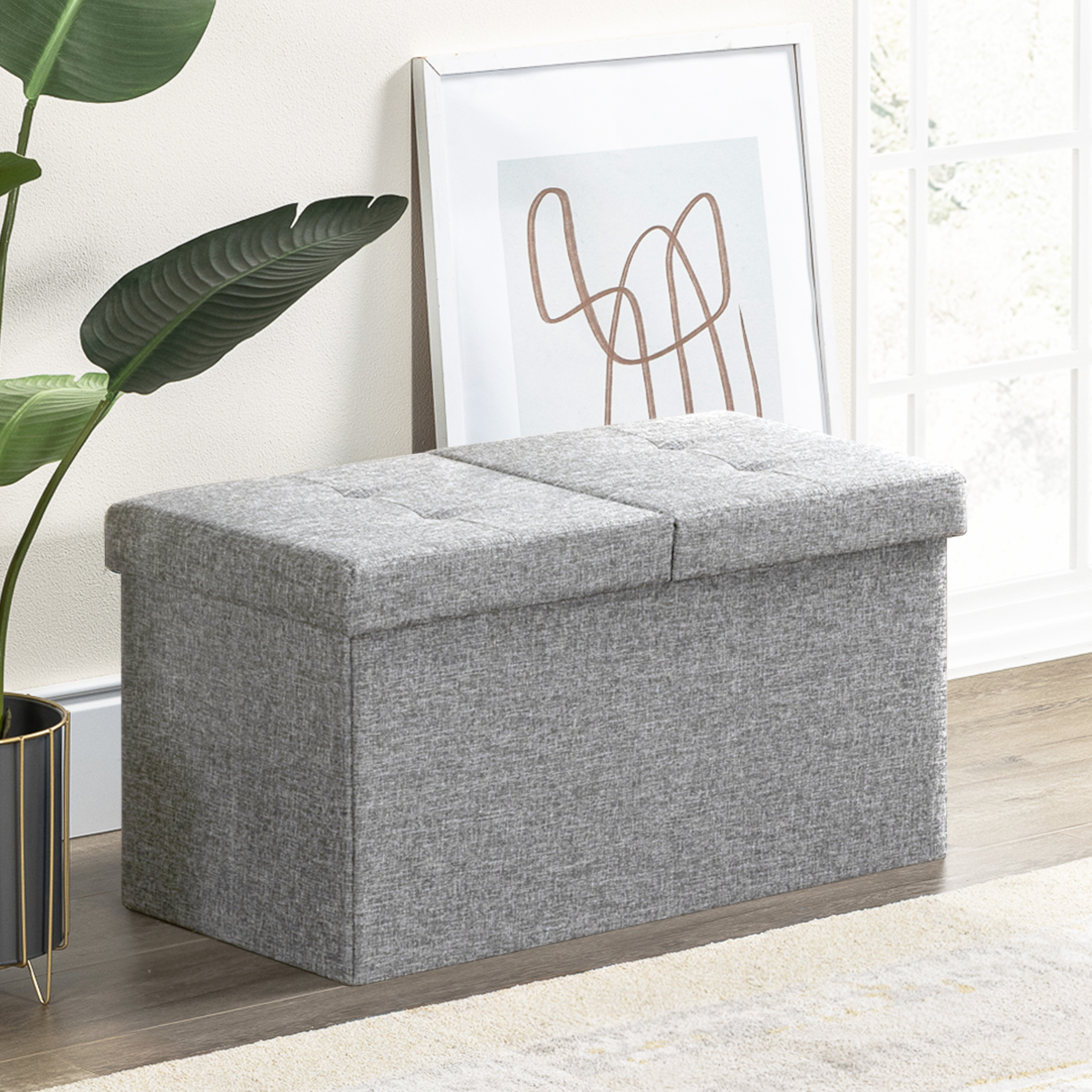 Ebern Designs Raiyne Upholstered Storage Ottoman & Reviews | Wayfair