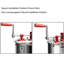 Extracteur de miel manuel en acier inoxydable Arlmont & Co.