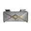 Causeuse en argent de style moderne Velencia-157210991
