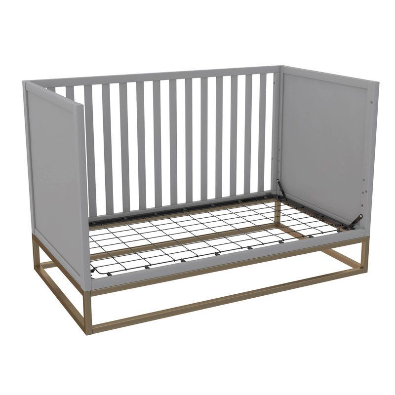 Burritt 1 Cot Bed, Dove Grey