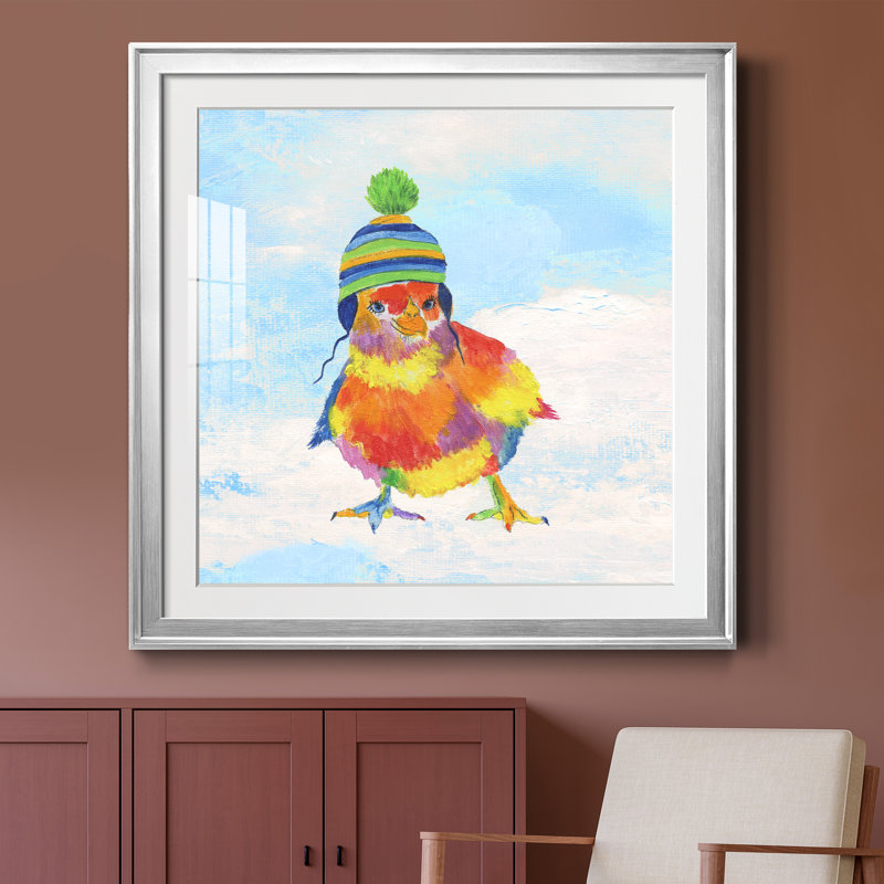«Never Regret Being Kind» - peinture encadrée, H 30,5 po x l 30,5 po x P 1,5 po, Encadrement argenté