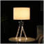 Lampe de table en métal argenté 26,25 po Mid-Century Birgit