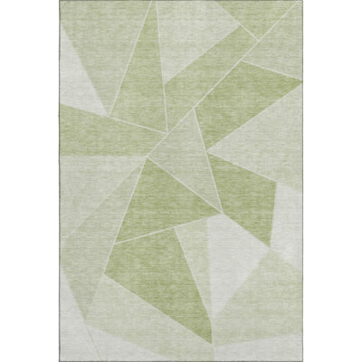 Premium Machine Washable Mayfield AMF636 Geometric Rug
