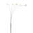 84" Tall Metal Floor Lamp With White Finish And 5 Adjustable Arch Arms-118635574-118635569