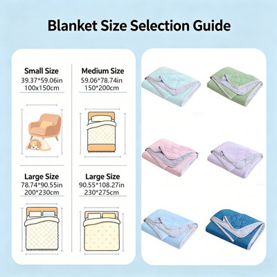  Couverture matelassée réversible d'été, 100% polyester doux et confortable, jeté léger, respirant, séchage rapide, pour lit AC, toutes saisons, mauve, 60 po x 80 po.