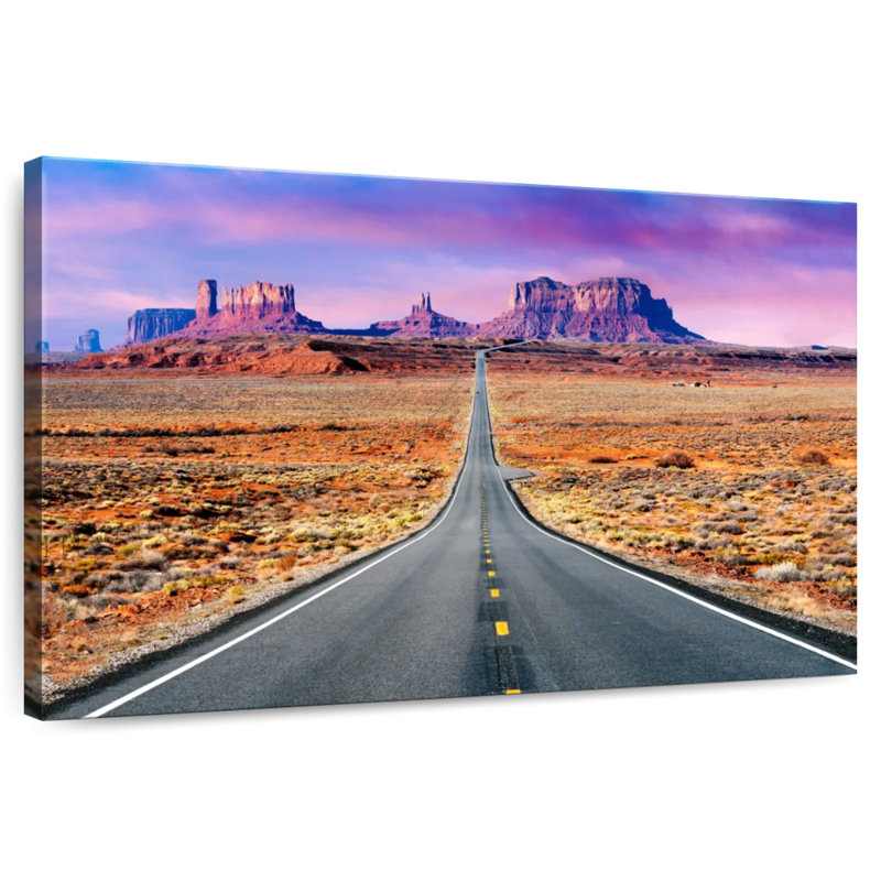 Mehar Road to Monument Valley Sunset, H 20 po x l 30 po