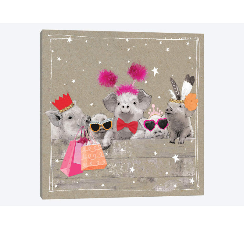 « fantaisiste short farm ii », impression sur toile, H 12 po x l 12 po x P 0,75 po, Toile tendue