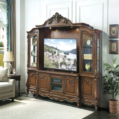 Meuble audio-vidéo finition chêne antique
