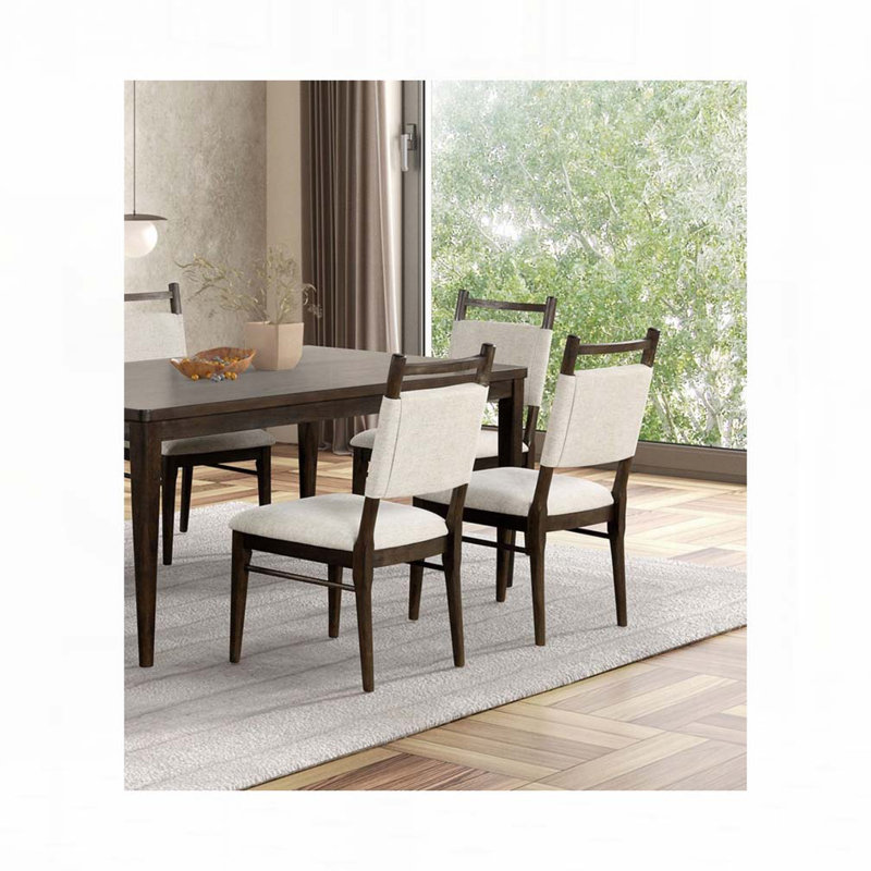 Wood Frame Upholstered Side Dining Chair