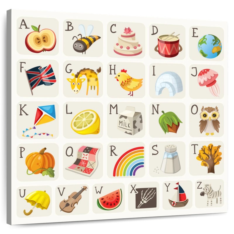 Ashelle, alphabet illustratif