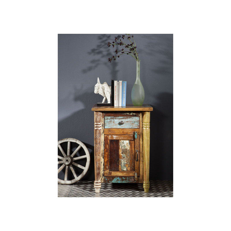 Fable 50cm W Solid Wood Bedside Table